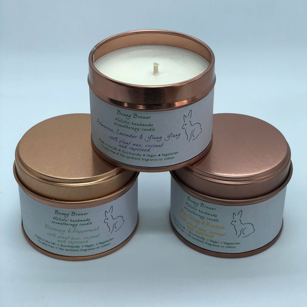 Handmade aromatherapy candles